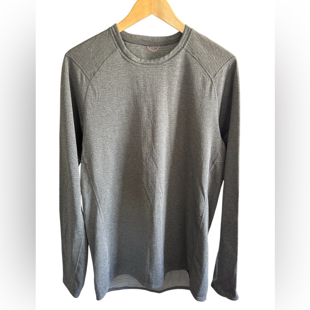 Patagonia Men’s Gray Long Sleeve Capilene Base Layer Shirt Hiking Outdoor, XL
